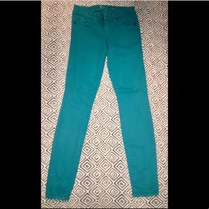 Level 99 Teal skinny jeans